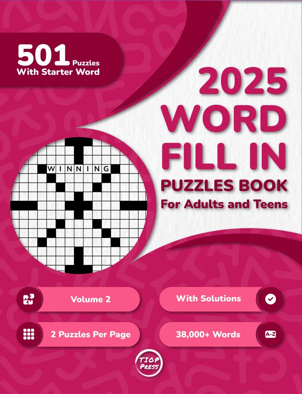 Cover of Word Fill-Ins Volume 2: 500+ Puzzles