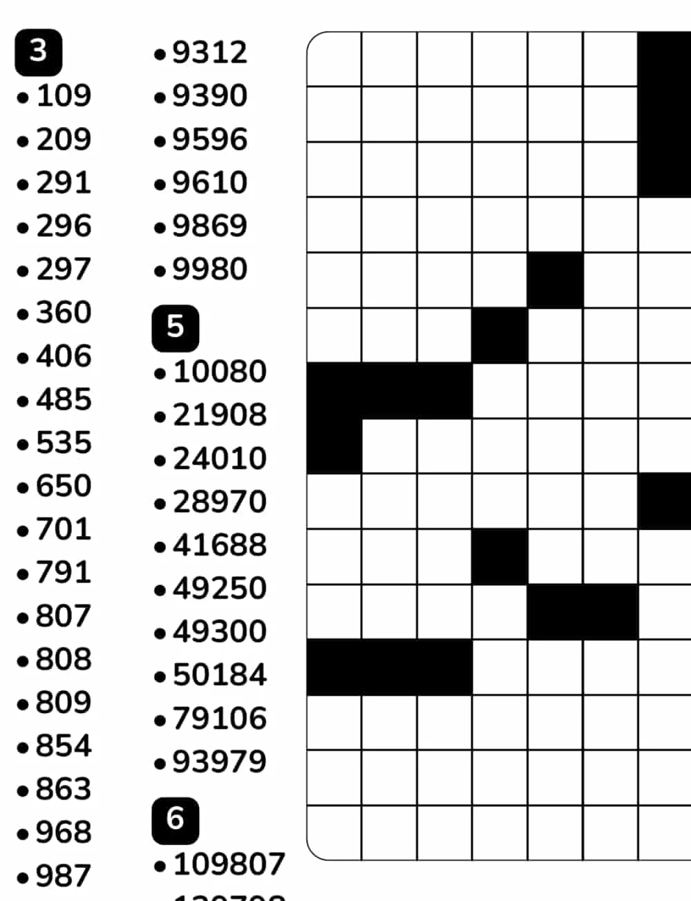 A close-up of a puzzle, showing the print size