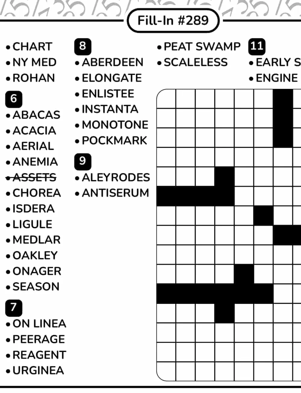 A close-up of a puzzle, showing the print size