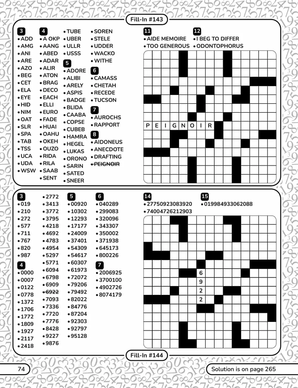 A puzzle page