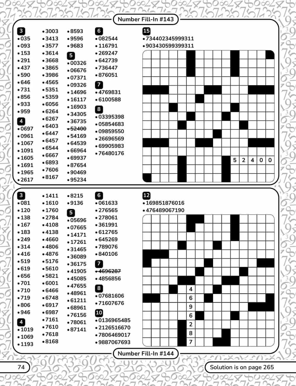 A puzzle page