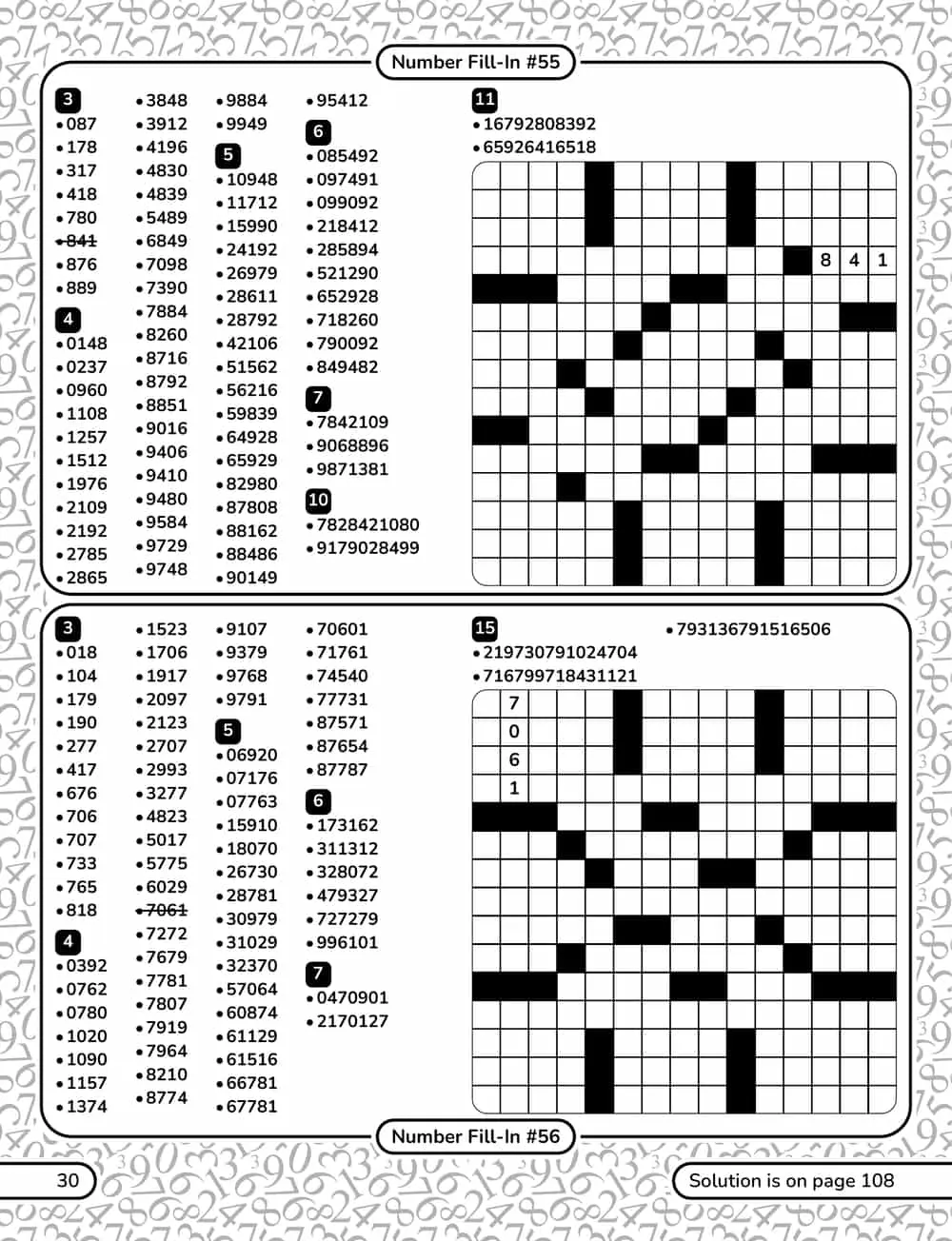 A puzzle page
