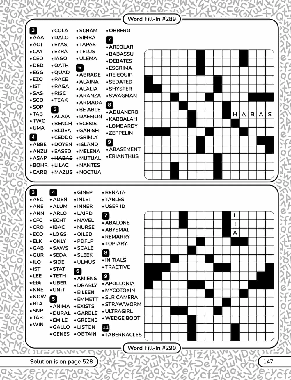 A puzzle page