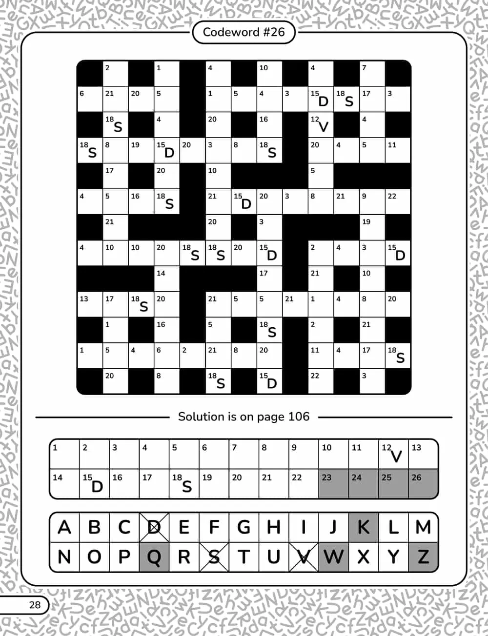 A puzzle page