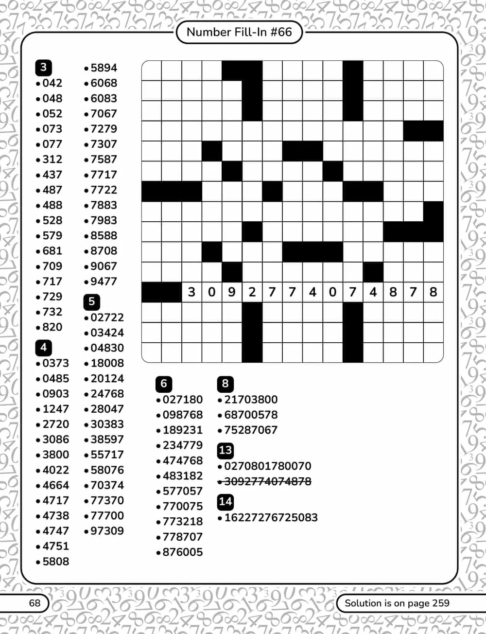A puzzle page