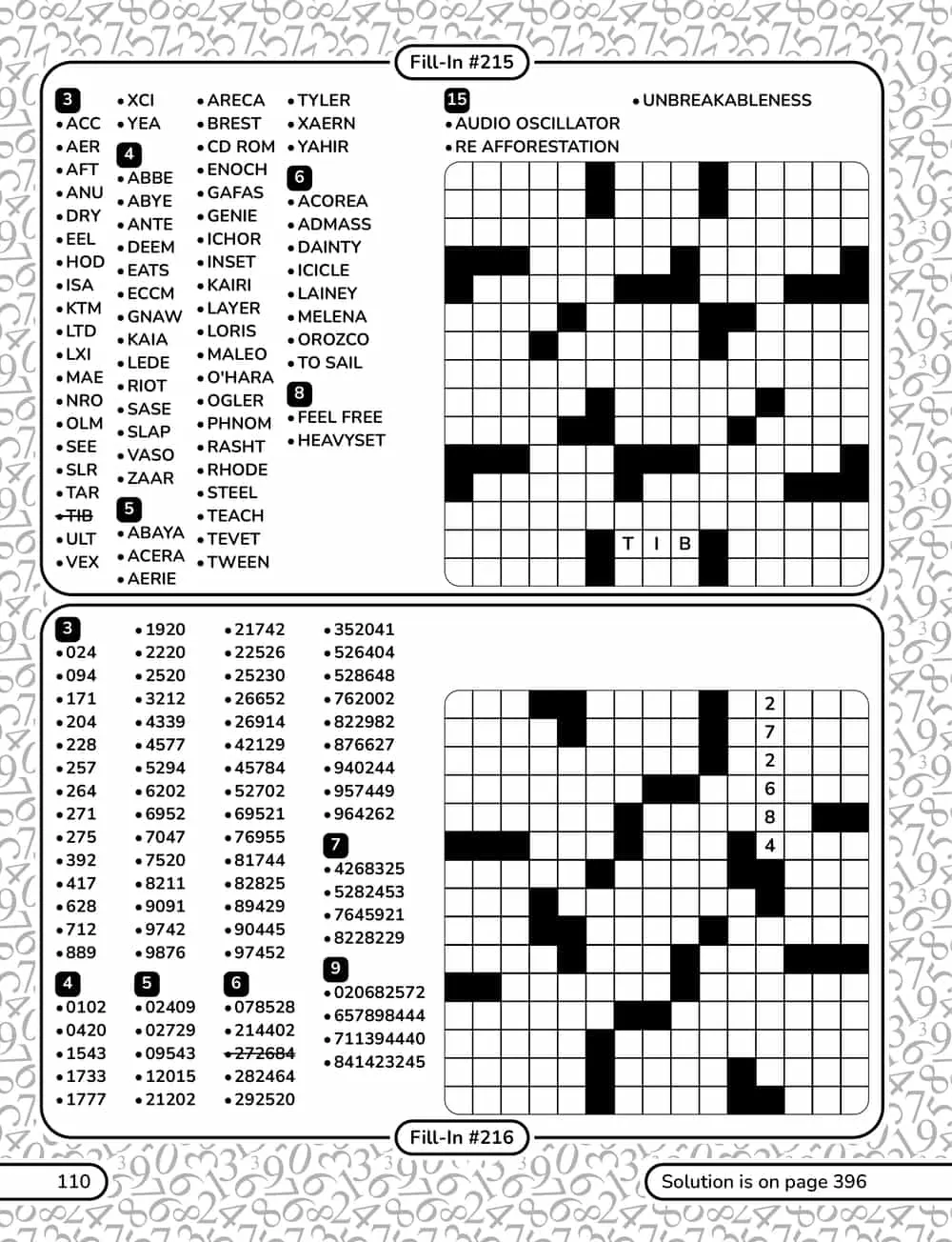A puzzle page