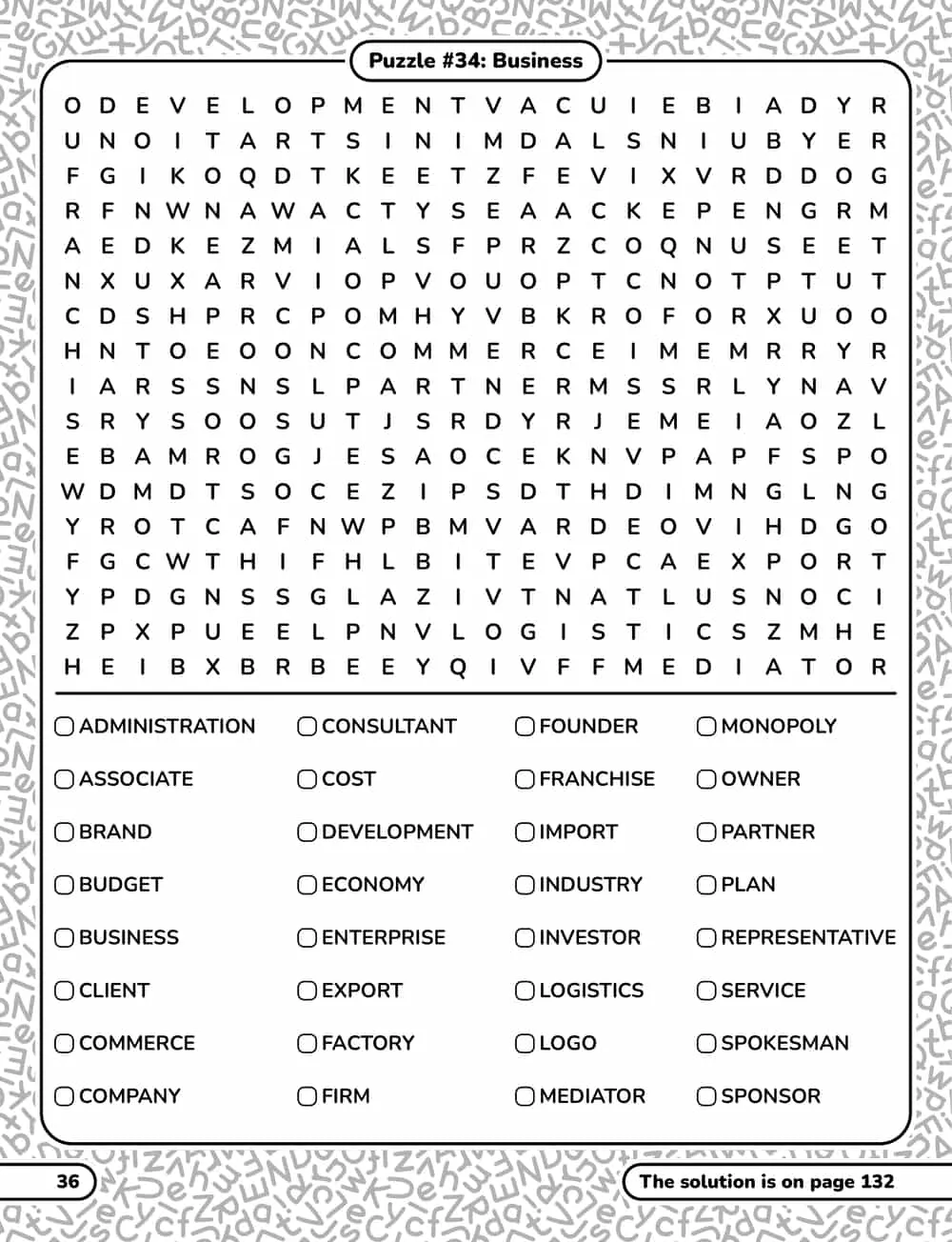 A puzzle page
