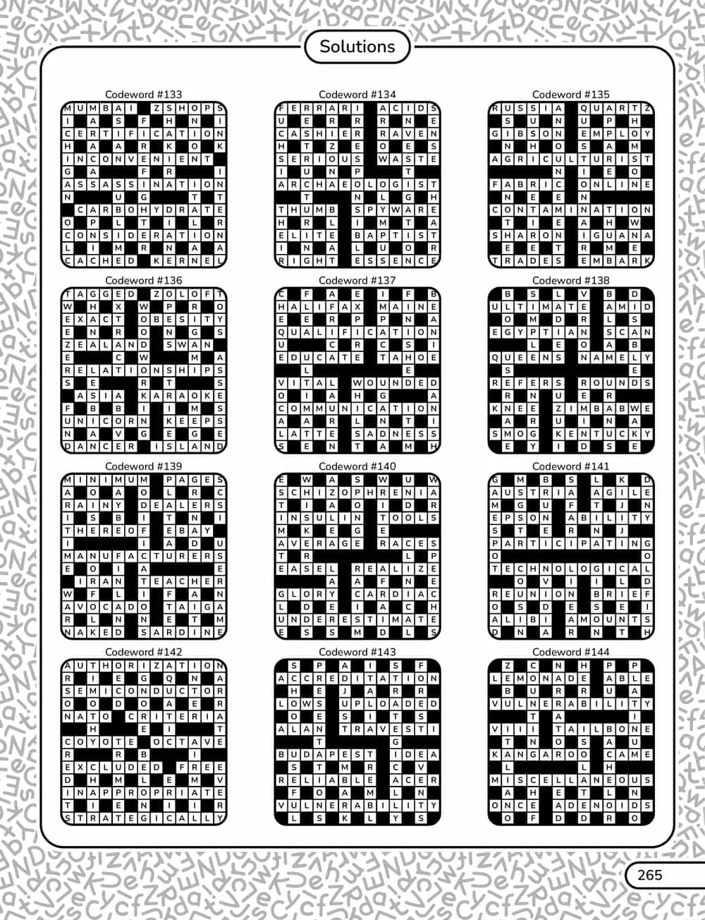 A solution page