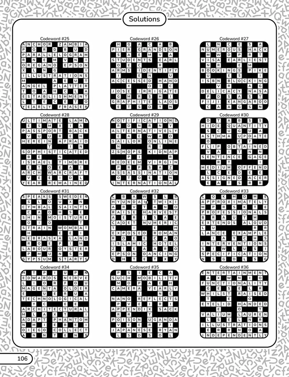 A solution page